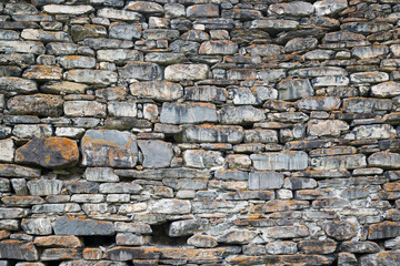 Background of stone wall texture .  Masonry stone wall rock construction pattern