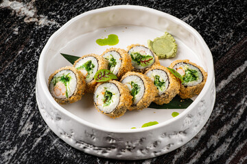 sushi in the luxury restaurant