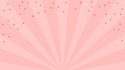 紙吹雪が舞う派手でかわいい背景 - セール･お祝い･パーティのイメージ素材
