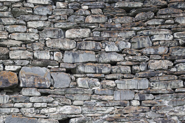   Masonry stone wall rock construction pattern