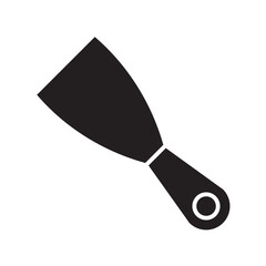 putty knife glyph icon
