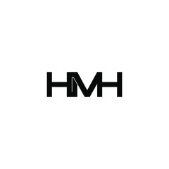 hmh letter original monogram logo design