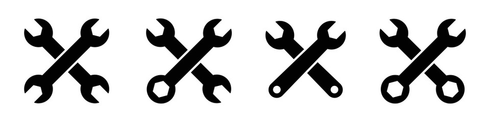 Wrench icon. Repair icon. Services icon, vector illustration