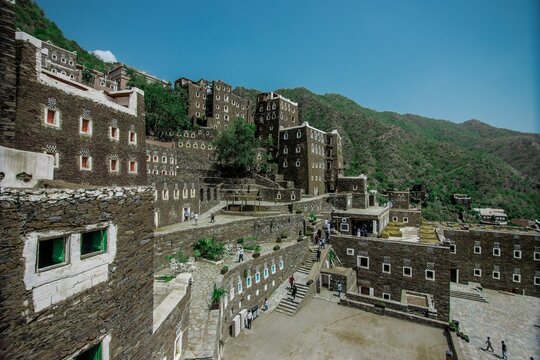 Rijal Almaa, Saudi Arabia, July 2022. The unique architecture of rijal almaa