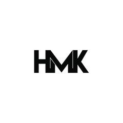 hmk letter original monogram logo design