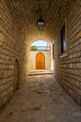 Fototapeta premium Architecture of Ulcinj Old Town in Montenegro. Europe