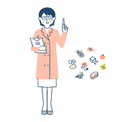 栄養士とさまざまな食材