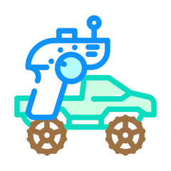 radio controlled car racing color icon vector. radio controlled car racing sign. isolated symbol illustration