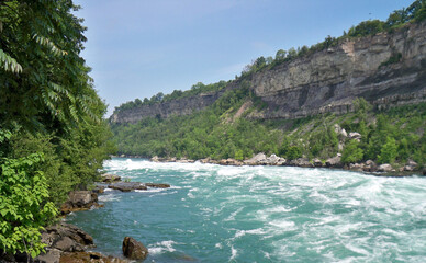 Flowing water of the Niagara River