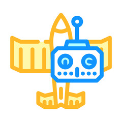 air simulation color icon vector. air simulation sign. isolated symbol illustration