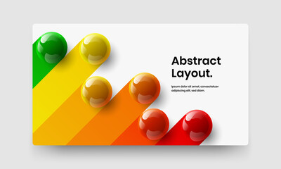 Creative realistic balls book cover concept. Unique placard design vector template.