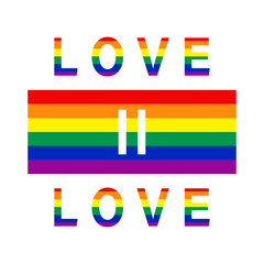 Rainbow colored flag symbol of LGBTQ+. The variety and diversity of love sign, gay, transsexual, lesbian, bisexual, homosexual.