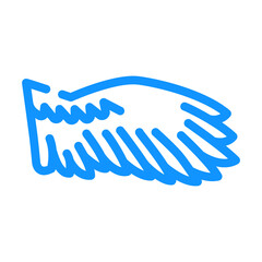 Fototapeta premium birds wing color icon vector. birds wing sign. isolated symbol illustration