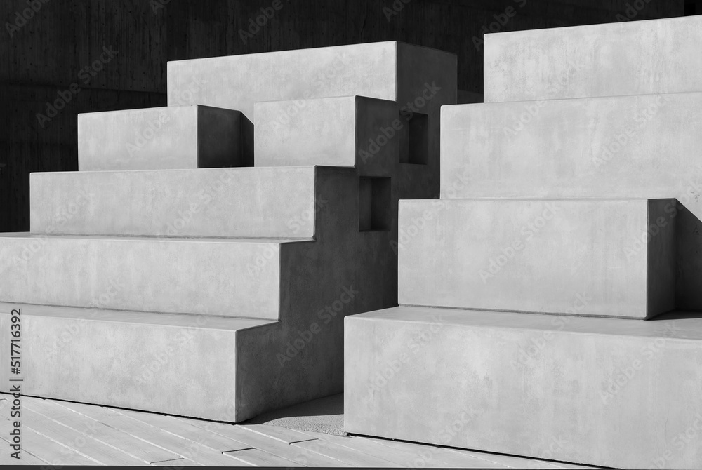 Poster exterior of modern architecture. building abstract background