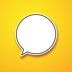 Fototapeta premium Quote speech bubble icon illustration