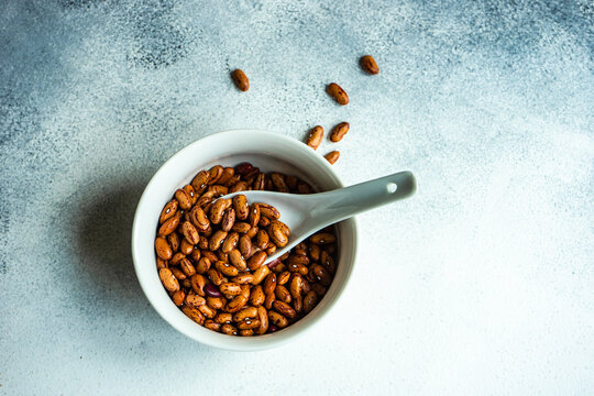 Bowl with red kidney beans
