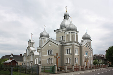 Fototapeta na wymiar Church of the Annunciation in Stryi, Lviv region, Ukraine 