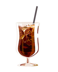 アイスコーヒーのイラスト