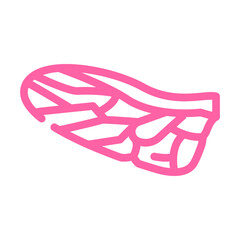 fly wing color icon vector. fly wing sign. isolated symbol illustration