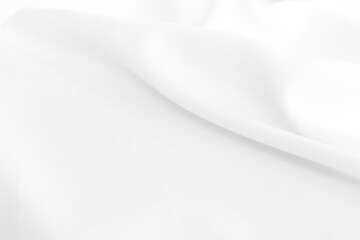 abstract white fabric background with soft be used as a background