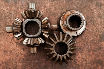 Differential gear crown  set