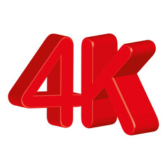 4k 3d red letters - 517725149
