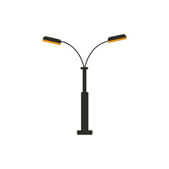 Street lamp icon. Simple illustration of street lamp vector icon