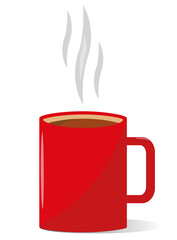 Steaming cup of hot drink - 517725363