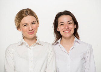 two, blond, isolated, dispute, intern, staff, manager, colleague, complicated, people organizing,...
