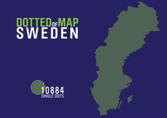 dotted map of sweden