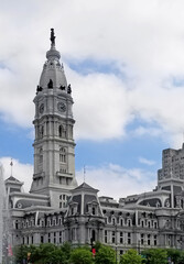 Fototapeta na wymiar Historic City Hall in downtown Philadelphia