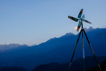Windmill in the mountains
