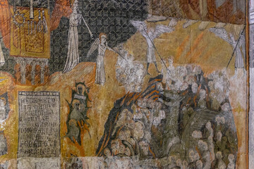 imagen del Juicio Final,  Capilla de San Martín, Catedral de la Asunción de la Virgen, catedral vieja, Salamanca,  comunidad autónoma de Castilla y León, Spain