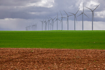 Parque eólico Cuesta Colorada, Tébar, Atalaya Cañavete, Spain