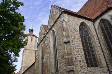 Fototapeta na wymiar Evangelical Church of St. Magni, Brunswick, Germany.
