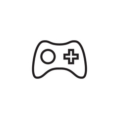 Minimal Gaming Symbol - Stream modern Games - Wireless Controller Icon, Game pad or Joystick Icons vector, sign, symbol, logo, illustration, editable stroke, flat design style isolated on white