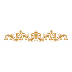 luxury gold floral label frame