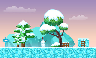 game background winter