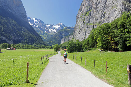 Lauterbrunnental, Alpen, Berner Oberland, Schweiz