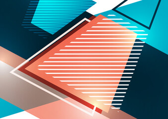 Modern abstract cover, minimal design. Colorful geometric background. Vector illustration.