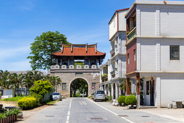 Fototapeta na wymiar North gate in ancient of Kinmen in Taiwan