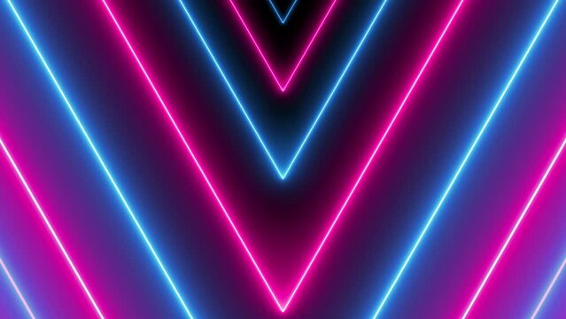 Stroboscopic neon lights - Strobo energetic colors - Laser shapes flashing - Power energetic background 4K