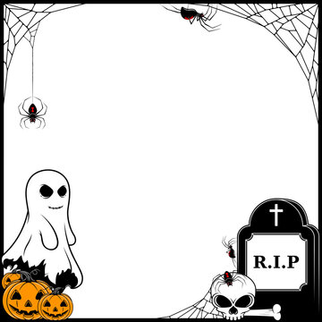 Halloween themed photo frame design