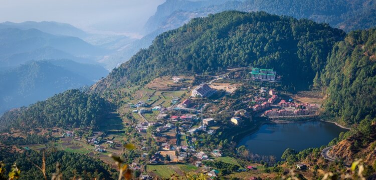 Nainital Lake Top Down View
