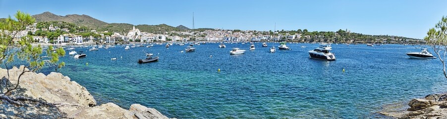 Gerona, Cadaques, Spain: 07.16.2022; The panorama to Cadaques