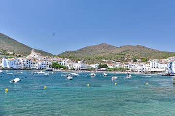Obraz premium Gerona, Spain: 07.17.2022; The coast of old Cadaques