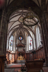 Fototapeta na wymiar Alsace - Bas-Rhin - Marmoutier - Intérieur Abbaye Saint-Etienne - Le choeur