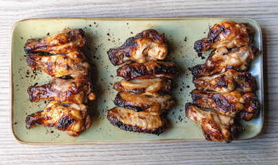 grilled chicken on the grill