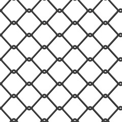PVC fence chain link vector seamless pattern background for wallpaper, wrapping, packing, and backdrop.