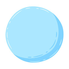 Decorative background bubble for text. Speechbubble in cartoon style.